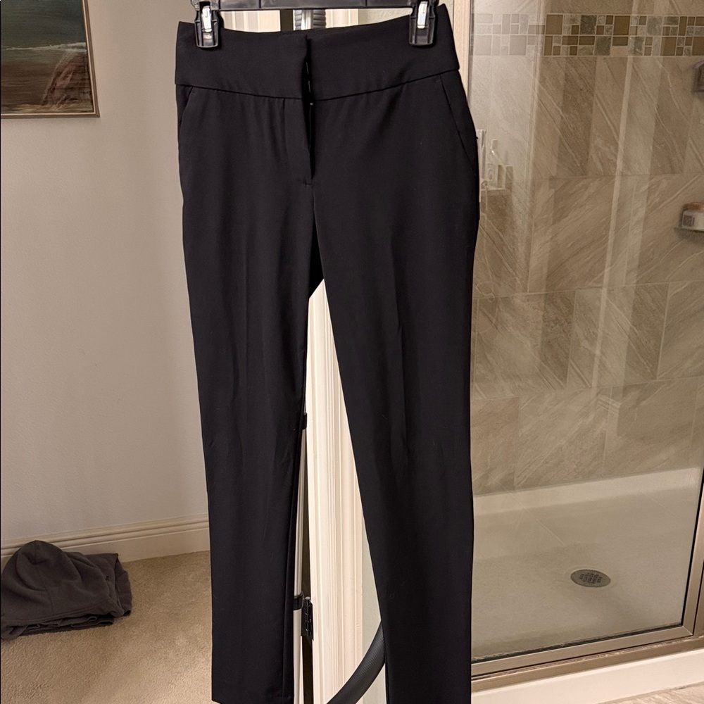 BCX Women's Black Straight Leg Pants